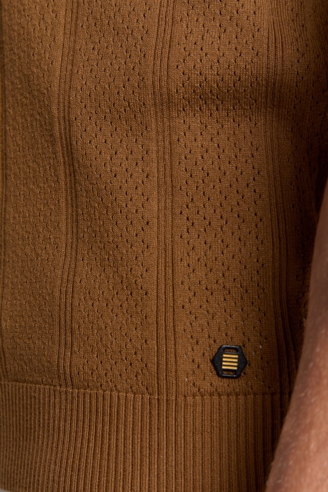 NO-EXCESS pullover short sleeve polo button s